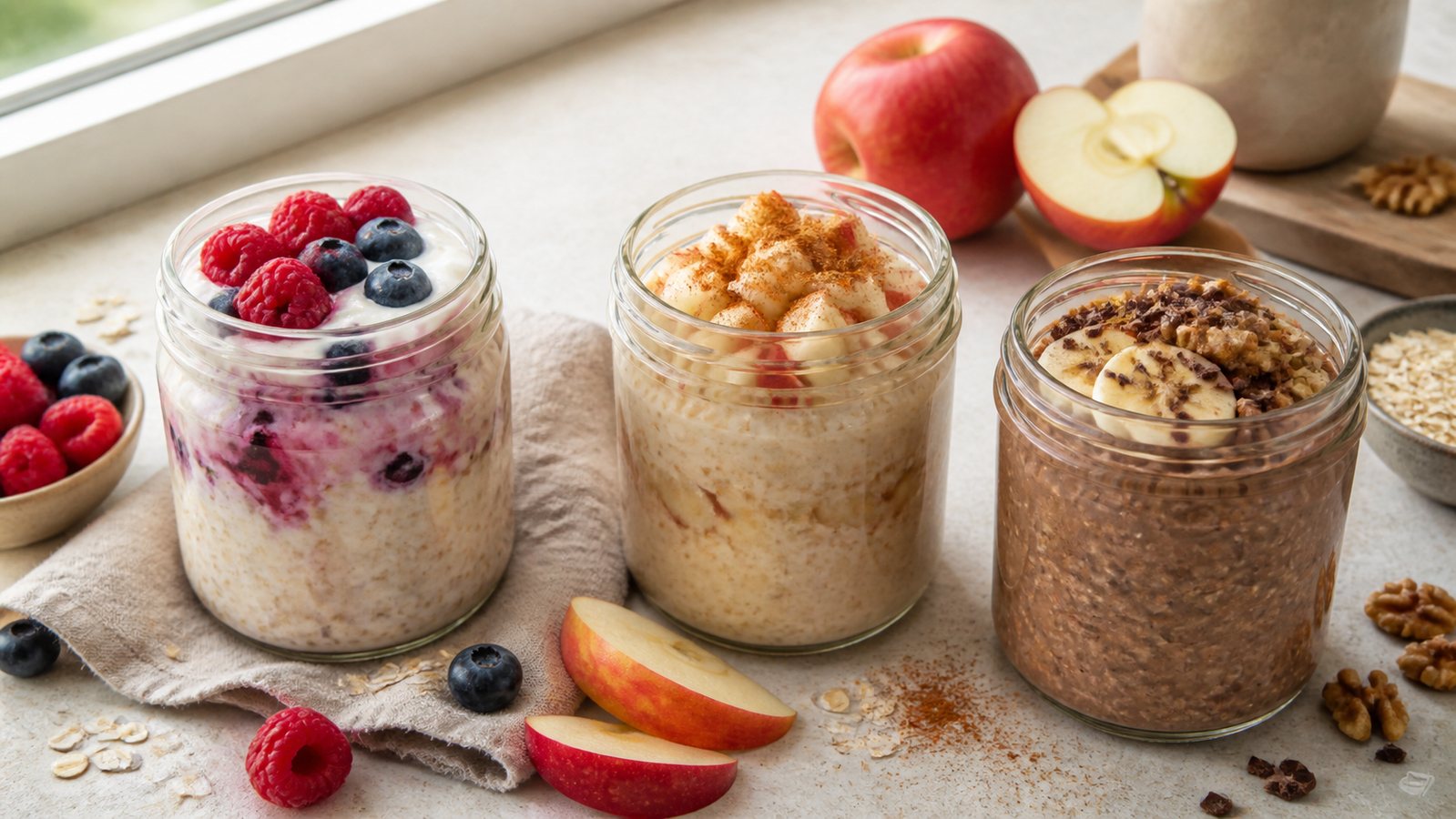 Overnight Oats zum Abnehmen: 3 sättigende Rezepte
